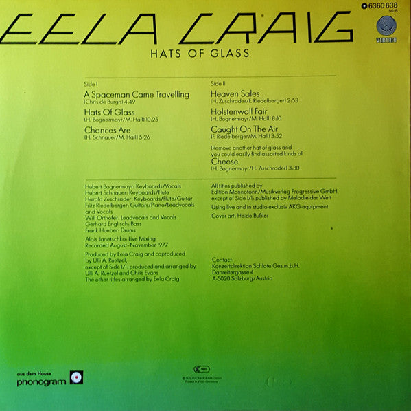 Eela Craig – Hats Of Glass