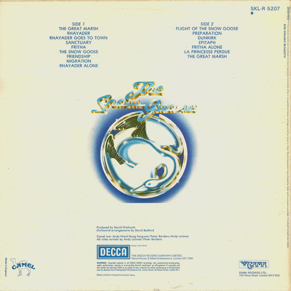 Camel – The Snow Goose, Laminated, Label Variant