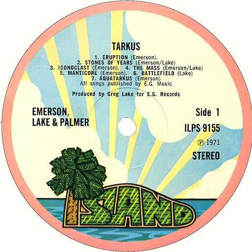 Emerson, Lake & Palmer – Tarkus ,  Gatefold , UK