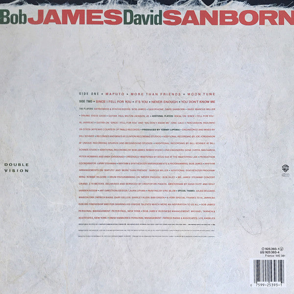 Bob James / David Sanborn ‎– Double Vision