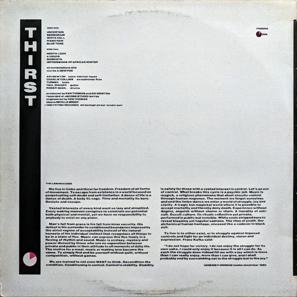 Clock DVA – Thirst