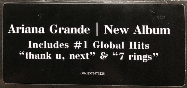 Ariana Grande – Thank U, Next    ,  2LP , Gatefold