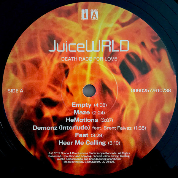 Juice WRLD ‎– Death Race For Love  ,  2 LP , Gatefold + Poster