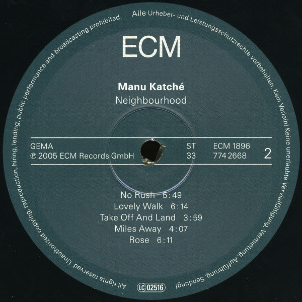 Manu Katché – Neighbourhood   ,  ECM
