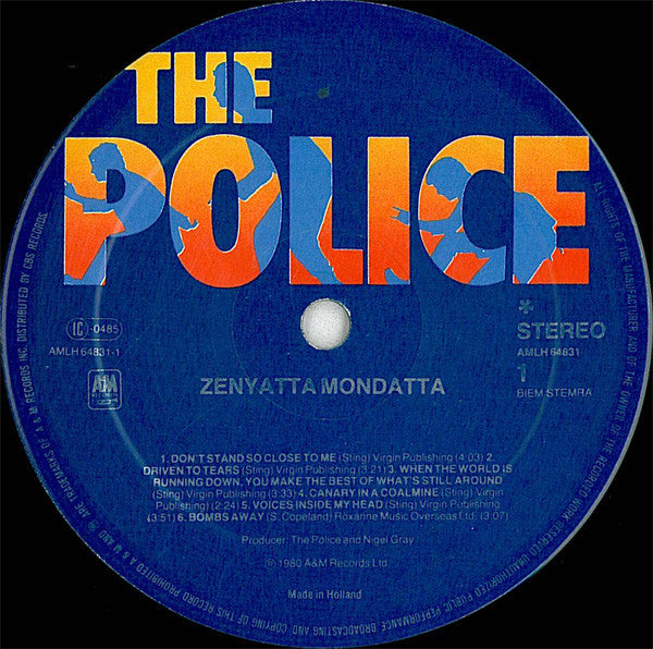 The Police     --  Zenyatta Mondatta