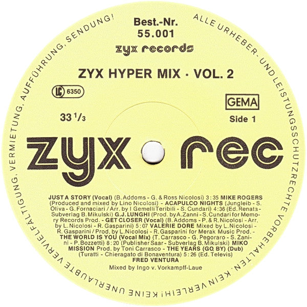 Various – ZYX Hyper Mix Vol. 2