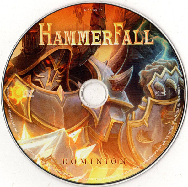 HammerFall – Dominion  ,  	 CD,  Limited Edition, Digipak