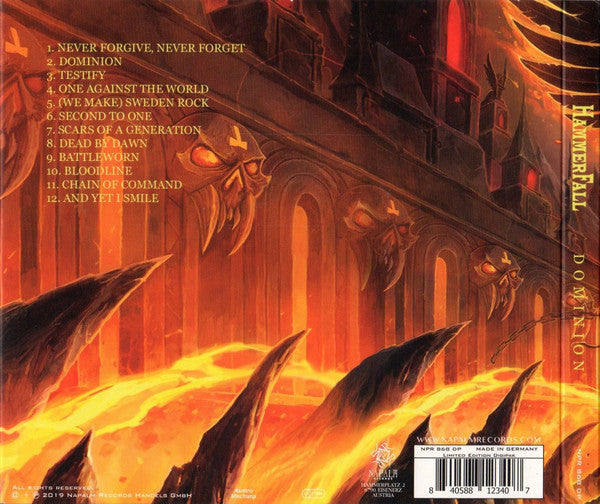 HammerFall – Dominion  ,  	 CD,  Limited Edition, Digipak