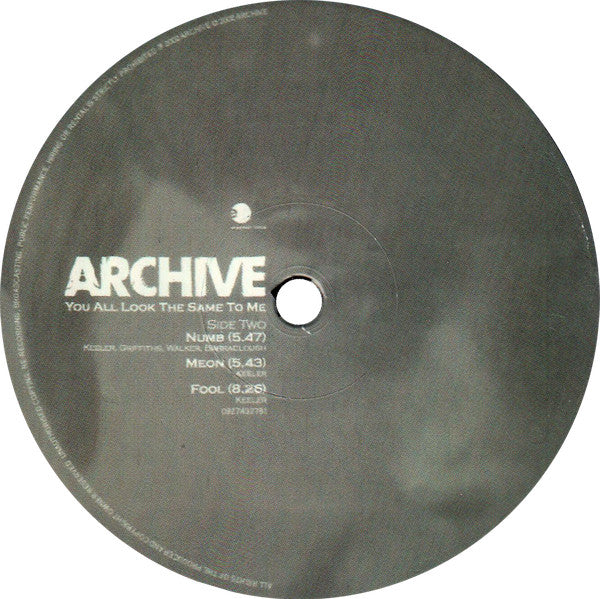 Archive – You All Look The Same To Me     2LP , Gatefold