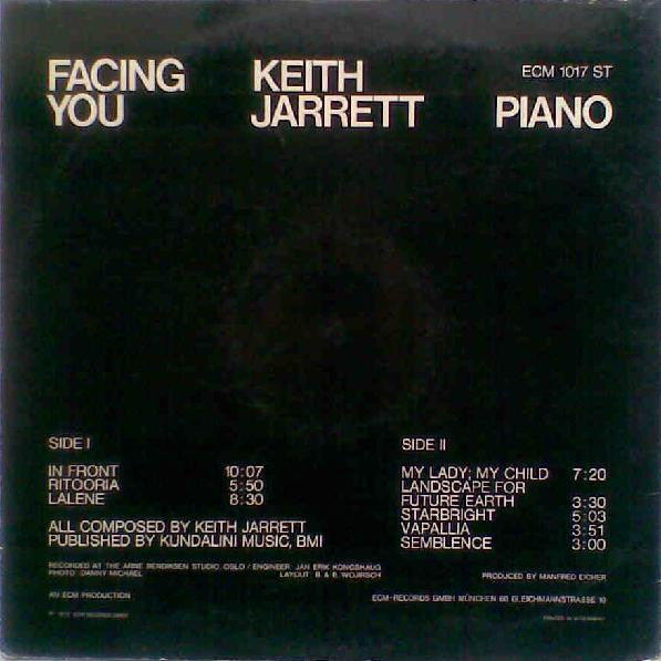 Keith Jarrett ‎– Facing You      ,  ECM