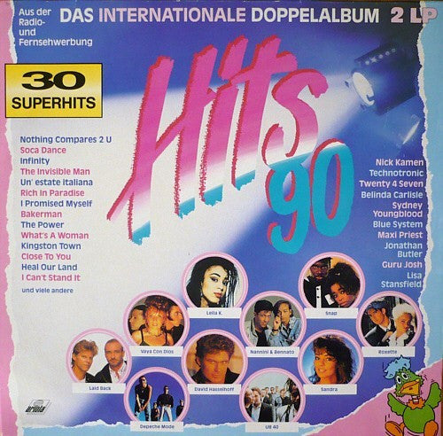 Hits 90 - Das Internationale Doppelalbum   ,  2LP