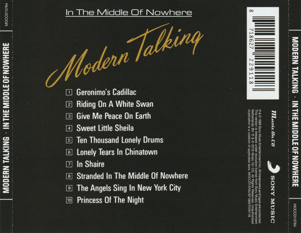 Modern Talking – In The Middle Of Nowhere (The 4th Album)