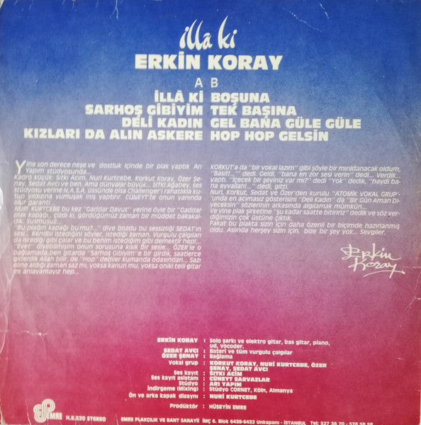 Erkin Koray – İllâ Ki