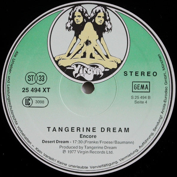 Tangerine Dream – Encore   ,  2 LP , Gatefold