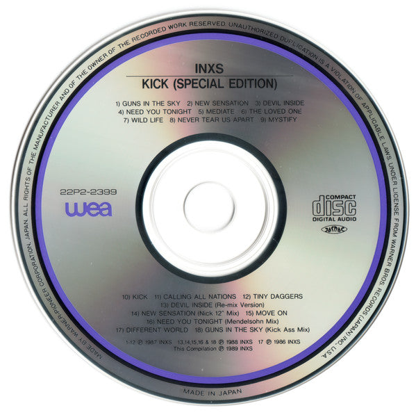 INXS – Kick, Special Edition Japan