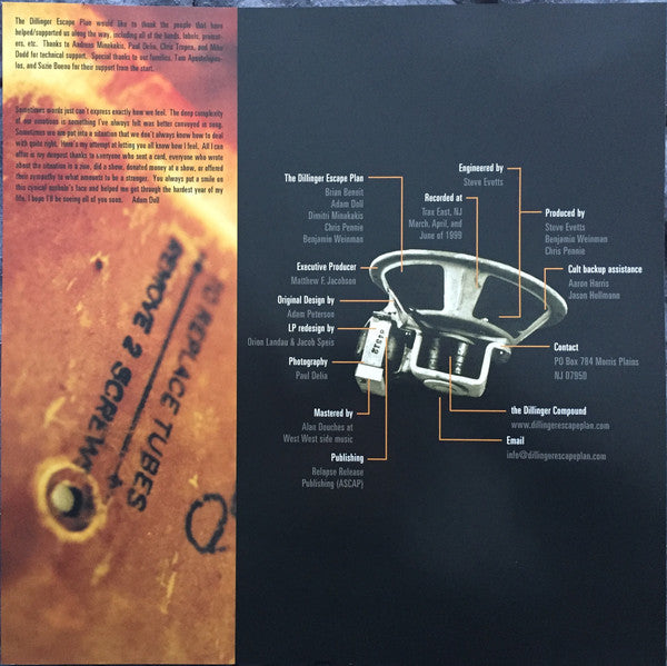 The Dillinger Escape Plan – Calculating Infinity  , special edition , orange black vinyl