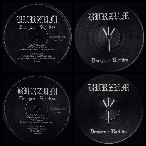 Burzum – Draugen - Rarities   ,  2 LP, Gatefold