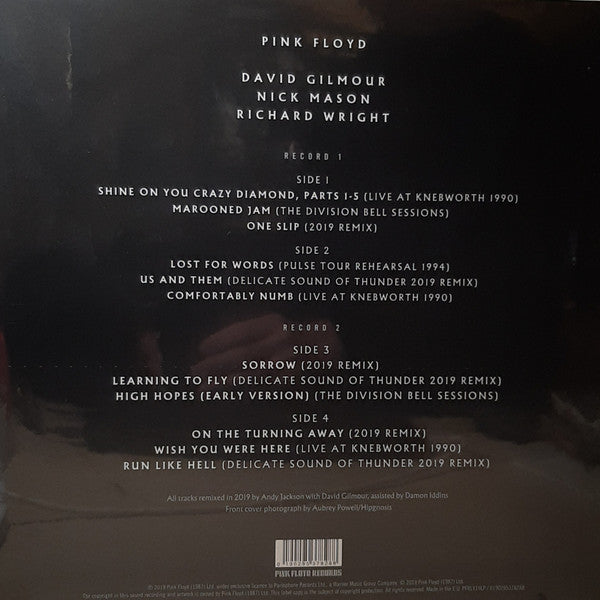 Pink Floyd – The Later Years 1987-2019, 2xLP, Gatefold
