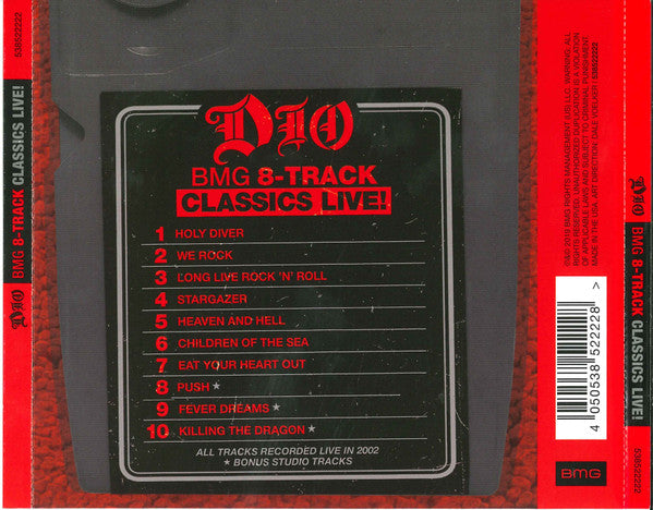 Dio – BMG 8-Track Classics Live!