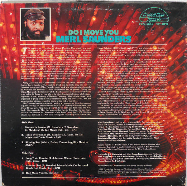 Merl Saunders – Do I Move You