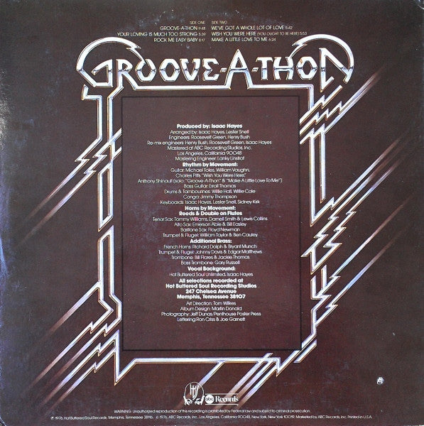 Isaac Hayes ‎– Groove-A-Thon   ,  Gatefold , + Poster big