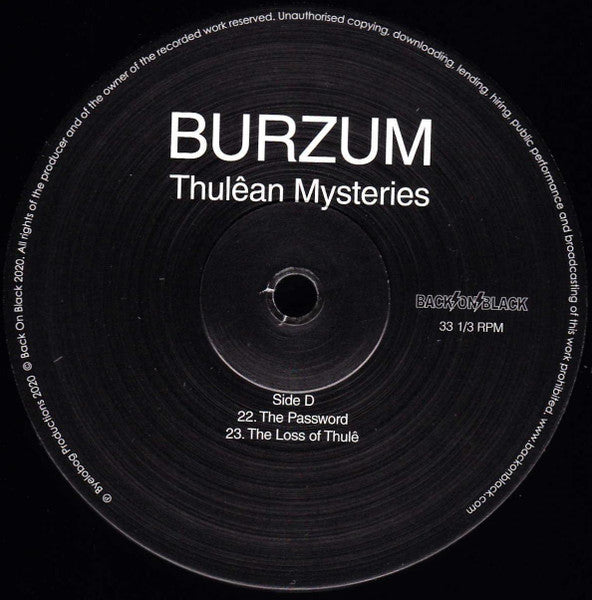 Burzum – Thulêan Mysteries  , 2LP , Gatefold