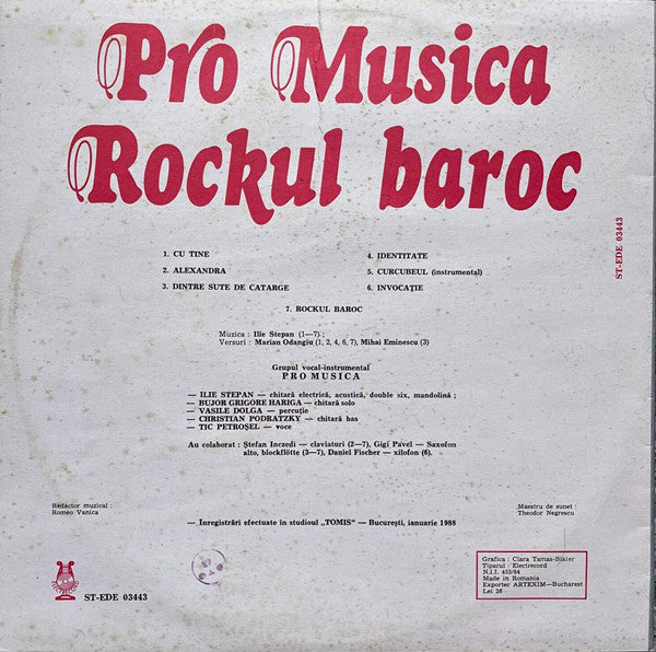 Pro Musica – Rockul Baroc