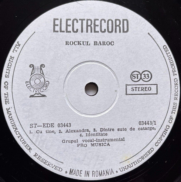 Pro Musica – Rockul Baroc