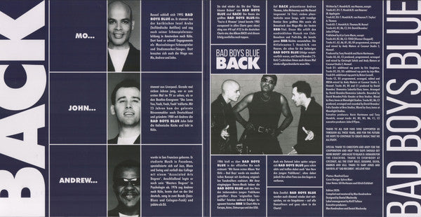 Bad Boys Blue – Back, 2xLP, Gatefold, Premium Quality 200 gr, Audiophile Pressing