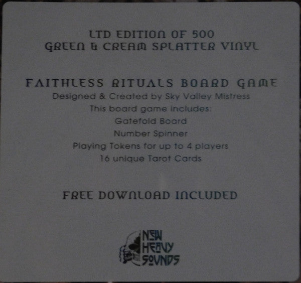 Sky Valley Mistress – Faithless Rituals, Gatefold, Limited Edition, Cream / Green Splatter