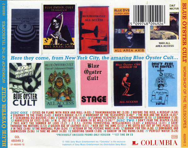 Blue Öyster Cult – Workshop Of The Telescopes,  2xCD