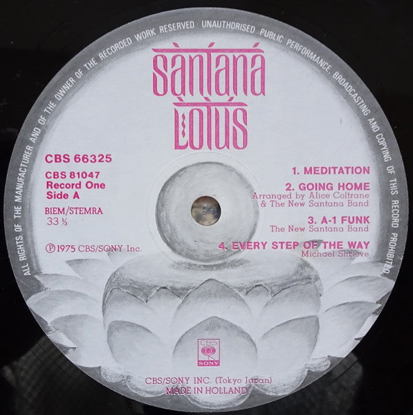 Santana – Lotus,  3x LP, incl. 2 posters