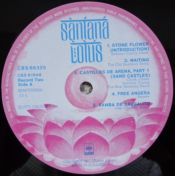 Santana – Lotus,  3x LP, incl. 2 posters