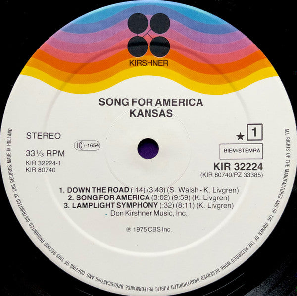 Kansas  – Song For America