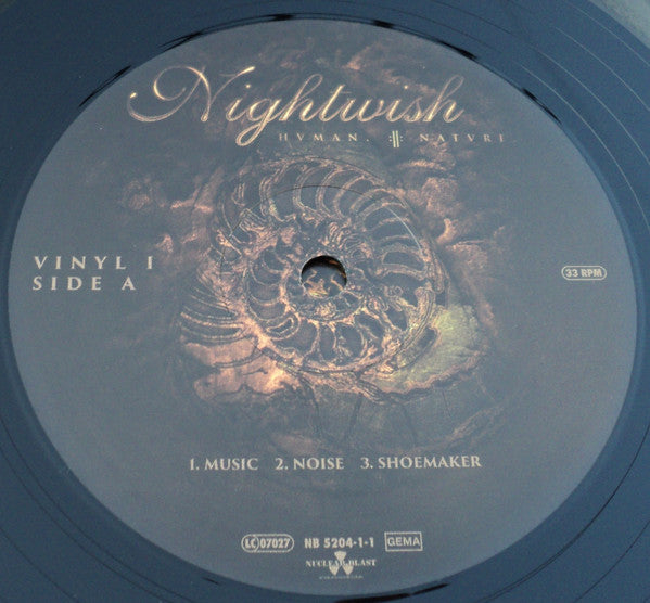 Nightwish – Human. :||: Nature.       3LP , 1 Single Sided Paint  , booklet