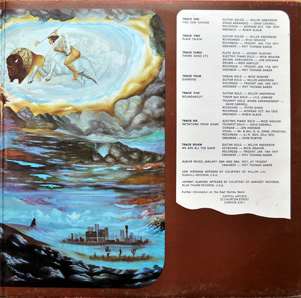 Keef Hartley Band* ‎– Overdog   ,  Gatefold