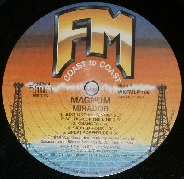 Magnum ‎– Mirador     ,   UK , Canvas sleeve