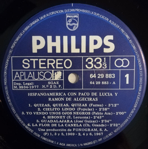 Paco De Lucía Y Ramón De Algeciras – Hispanoamérica Con Paco De Lucía Y Ramón De Algeciras