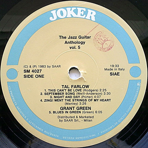 The Jazz Guitar    ,  6LP , BOX