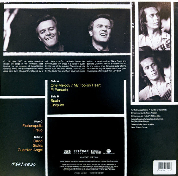 Paco* And John* – Live At Montreux 1987   ,  2LP , Gatefold
