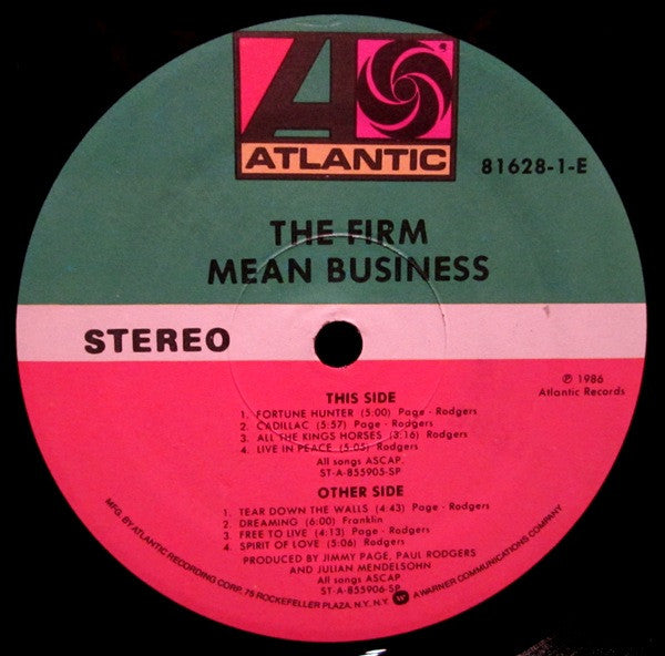 The Firm  – Mean Business    (  Page*, Rodgers* )
