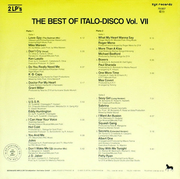 The Best Of Italo-Disco Vol. 7   ,  2LP , Gatefold
