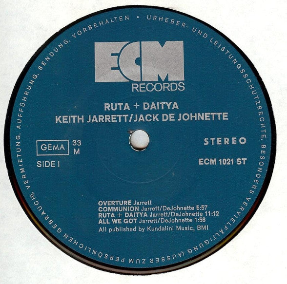 Keith Jarrett • Jack DeJohnette – Ruta And Daitya