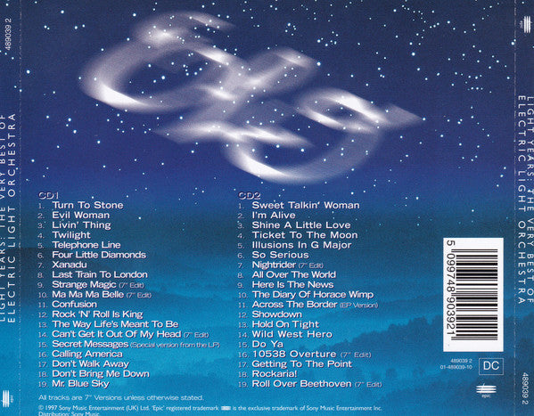 Electric Light Orchestra – Light Years: The Very Best Of Electric Light Orchestra,   2xCD