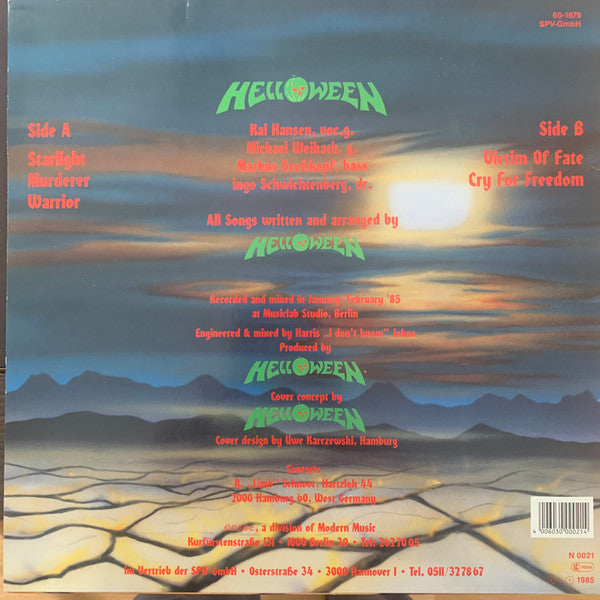 Helloween – Helloween   ,  1 press , Germany