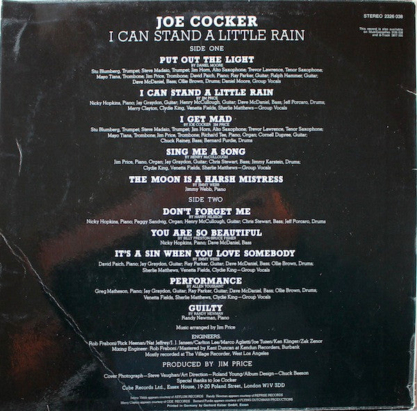 Joe Cocker – I Can Stand A Little Rain