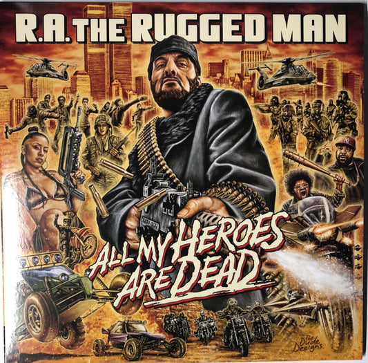 R.A. The Rugged Man – All My Heroes Are Dead,  3xLP, Limited Edition, Red Blood Splatter Vinyl