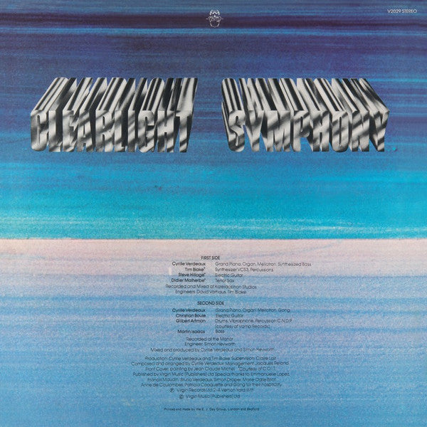 Clearlight Symphony* – Clear Light Symphony, Limited Edition, Pink Opaque Vinyl