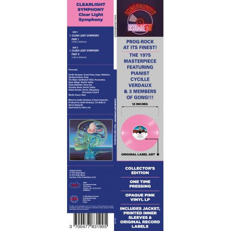Clearlight Symphony* – Clear Light Symphony, Limited Edition, Pink Opaque Vinyl