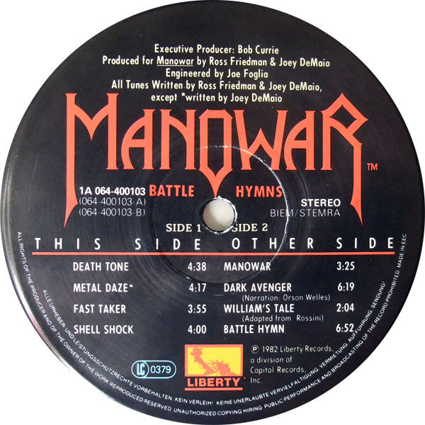 Manowar – Battle Hymns